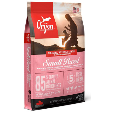 ORIJEN Small Breed – hrană uscată fără cereale pentru câini adulți de talie mică, 4,5 kg